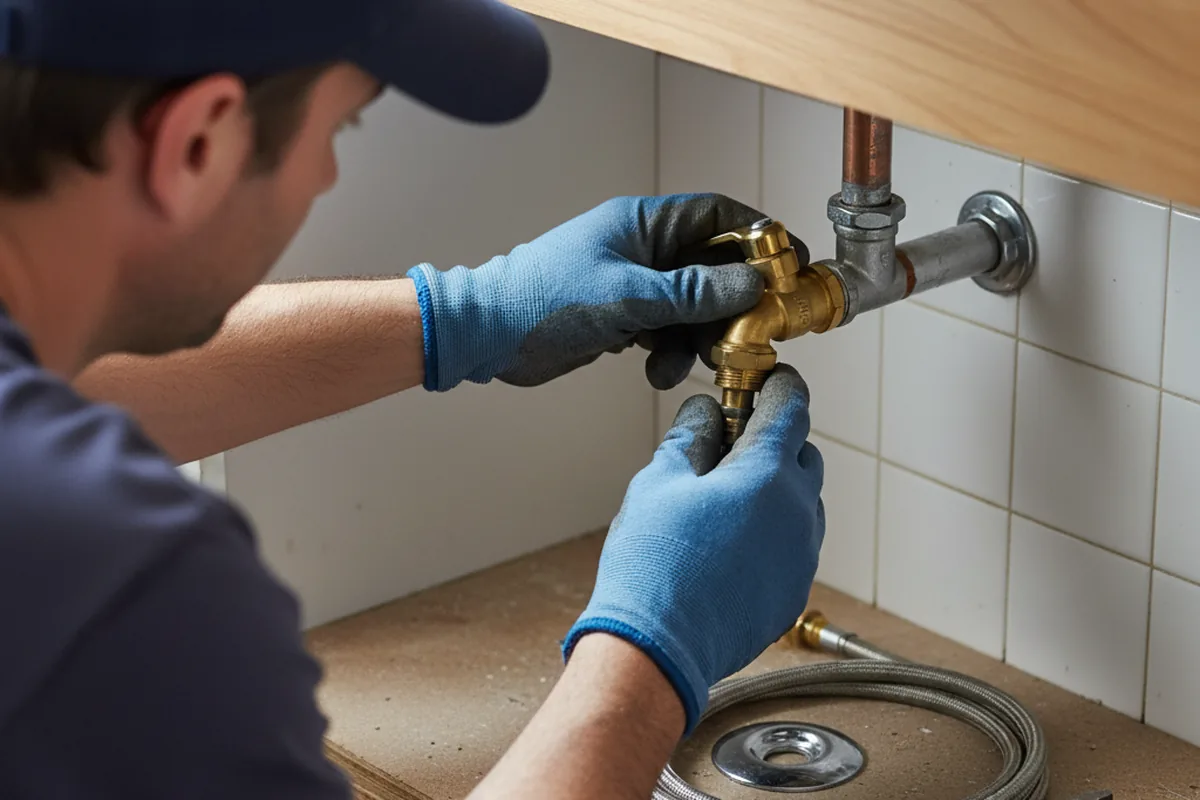 Shutoff valve and fitting work during Emergency Plumbing in Ellisville
